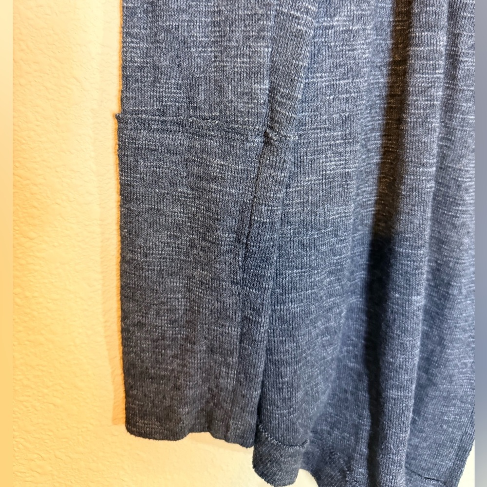 Free People Charcoal Cowl Neck Sweater size small oversized - Picture 4 of 8